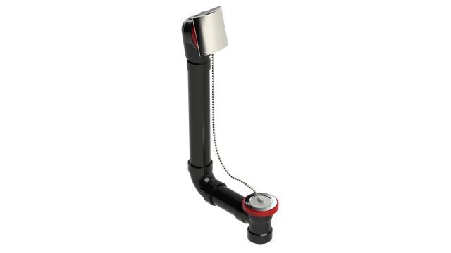 ABS DIRECT DRAIN WASTE & OVERFLOW PLUG & CHAIN (641DCS)
