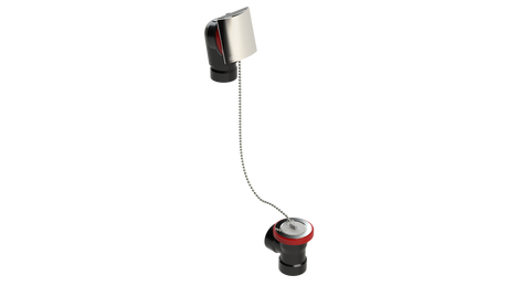 ABS DIRECT DRAIN WASTE & OVERFLOW PLUG & CHAIN HALF KIT (641DCSHK-CP)