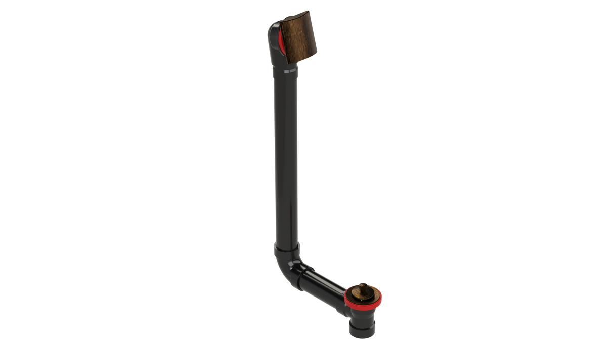 ABS DIRECT DRAIN WASTE & OVERFLOW LIFT & TURN EXTENDED (641DL-20VB)