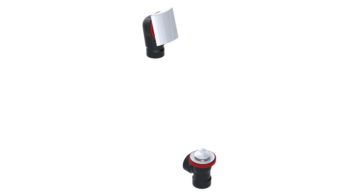 ABS DIRECT DRAIN WASTE & OVERFLOW LIFT & TURN HALF KIT (641DLHK)