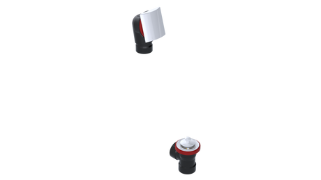 ABS DIRECT DRAIN WASTE & OVERFLOW LIFT & TURN HALF KIT (641DLHK)