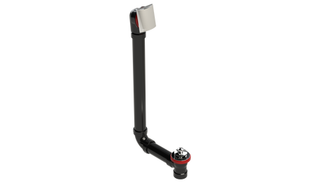 ABS DIRECT DRAIN WASTE & OVERFLOW PUSH-PULL EXTENDED (641DPP-20CP)