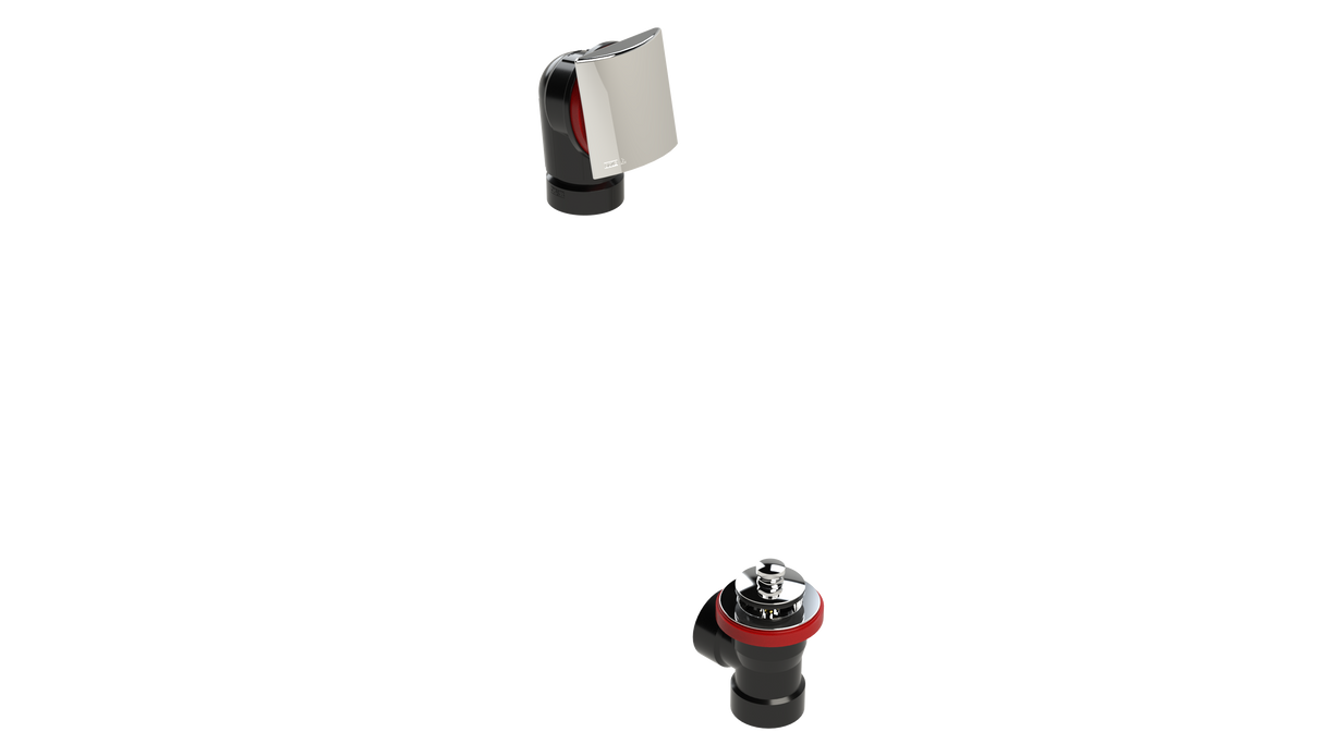 ABS DIRECT DRAIN WASTE & OVERFLOW PUSH-PULL HALF KIT (641DPPHK-CP)
