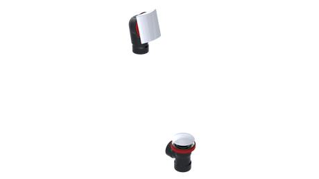 ABS DIRECT DRAIN WASTE & OVERFLOW CLICKER® HALF KIT (641DQHK)