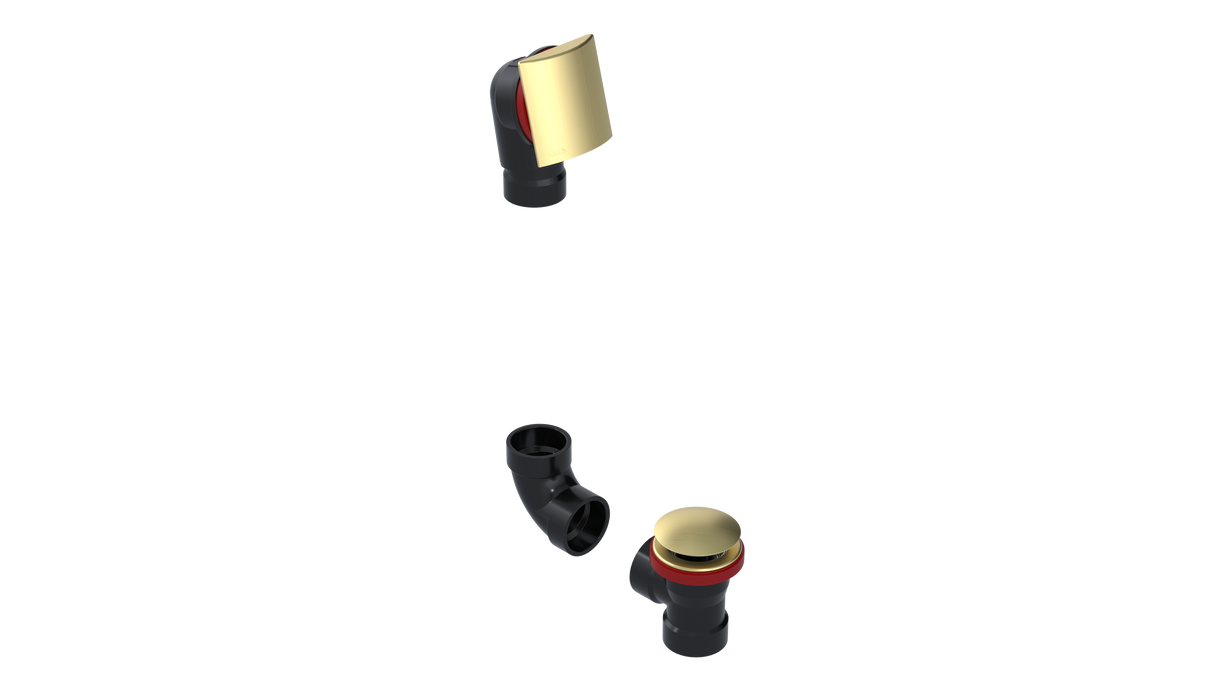 ABS DIRECT DRAIN WASTE & OVERFLOW CLICKER® KIT (641DQK)