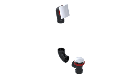 ABS DIRECT DRAIN WASTE & OVERFLOW CLICKER® KIT (641DQK)