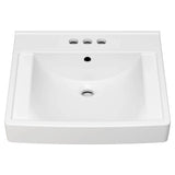 Decorum® 21 x 20-1/4-Inch (533 x 514 mm) Wall-Hung EverClean® Sink With 4-Inch Centerset