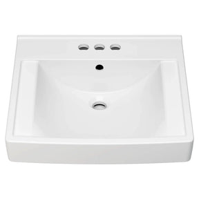 Decorum® 21 x 20-1/4-Inch (533 x 514 mm) Wall-Hung EverClean® Sink With 4-Inch Centerset