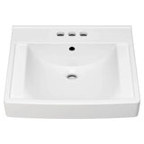 Decorum® 21 x 20-1/4-Inch (533 x 514 mm) Wall-Hung EverClean® Sink With 4-Inch Centerset