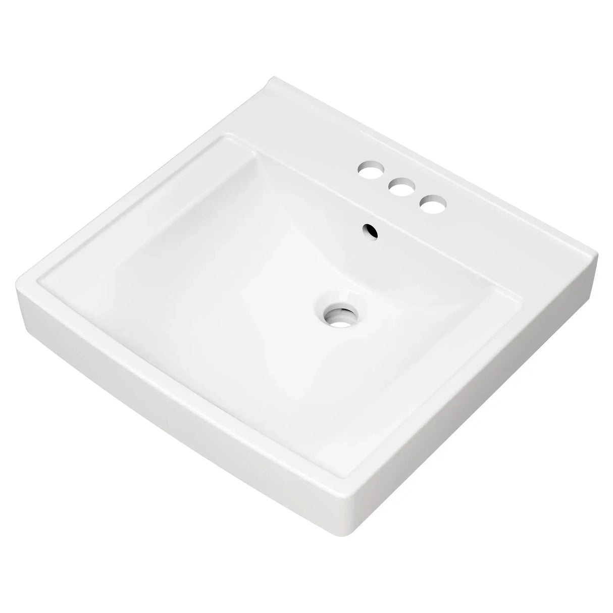 Decorum® 21 x 20-1/4-Inch (533 x 514 mm) Wall-Hung EverClean® Sink With 4-Inch Centerset