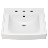 Decorum® 21 x 20-1/4-Inch (533 x 514 mm) Wall-Hung EverClean® Sink With 8-Inch Widespread