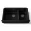 Whitehaven® Smart Divide® 35-1/2" undermount double-bowl farmhouse kitchen sink with short apron