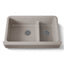 Whitehaven® Smart Divide® 35-1/2" undermount double-bowl farmhouse kitchen sink with short apron
