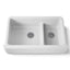 Whitehaven® Smart Divide® 35-3/4" undermount double-bowl farmhouse kitchen sink