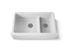 Whitehaven® Smart Divide® 35-3/4" undermount double-bowl farmhouse kitchen sink