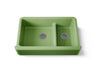Whitehaven® Smart Divide® 35-3/4" undermount double-bowl farmhouse kitchen sink