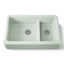 Whitehaven® Smart Divide® 35-3/4" undermount double-bowl farmhouse kitchen sink