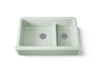 Whitehaven® Smart Divide® 35-3/4" undermount double-bowl farmhouse kitchen sink