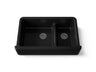 Whitehaven® Smart Divide® 35-3/4" undermount double-bowl farmhouse kitchen sink