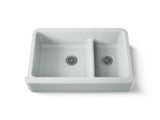 Whitehaven® Smart Divide® 35-3/4" undermount double-bowl farmhouse kitchen sink