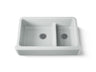 Whitehaven® Smart Divide® 35-3/4" undermount double-bowl farmhouse kitchen sink
