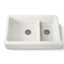 Whitehaven® Smart Divide® 35-3/4" undermount double-bowl farmhouse kitchen sink