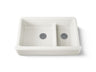 Whitehaven® Smart Divide® 35-3/4" undermount double-bowl farmhouse kitchen sink