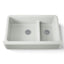 Whitehaven® Smart Divide® 35-3/4" undermount double-bowl farmhouse kitchen sink