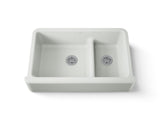 Whitehaven® Smart Divide® 35-3/4" undermount double-bowl farmhouse kitchen sink