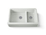 Whitehaven® Smart Divide® 35-3/4" undermount double-bowl farmhouse kitchen sink