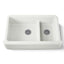 Whitehaven® Smart Divide® 35-3/4" undermount double-bowl farmhouse kitchen sink