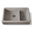 Whitehaven® Smart Divide® 35-3/4" undermount double-bowl farmhouse kitchen sink
