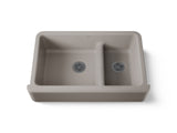 Whitehaven® Smart Divide® 35-3/4" undermount double-bowl farmhouse kitchen sink