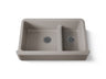 Whitehaven® Smart Divide® 35-3/4" undermount double-bowl farmhouse kitchen sink