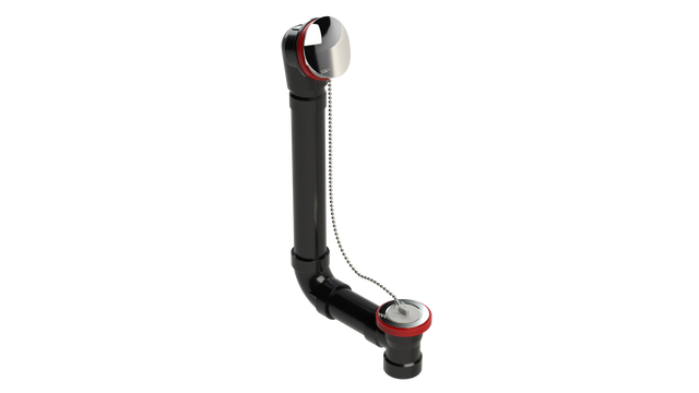 ABS DIRECT DRAIN WASTE & OVERFLOW PLUG & CHAIN (642DCS)