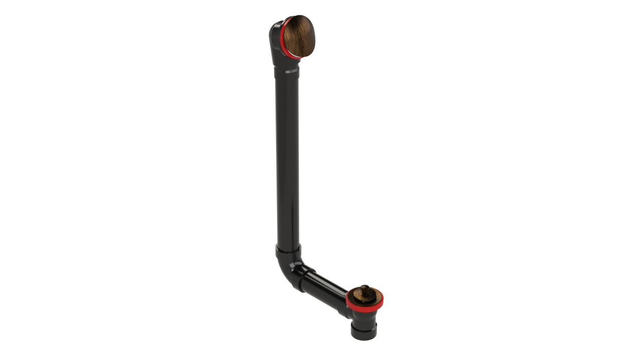 ABS DIRECT DRAIN WASTE & OVERFLOW LIFT & TURN EXTENDED (642DL-20VB)