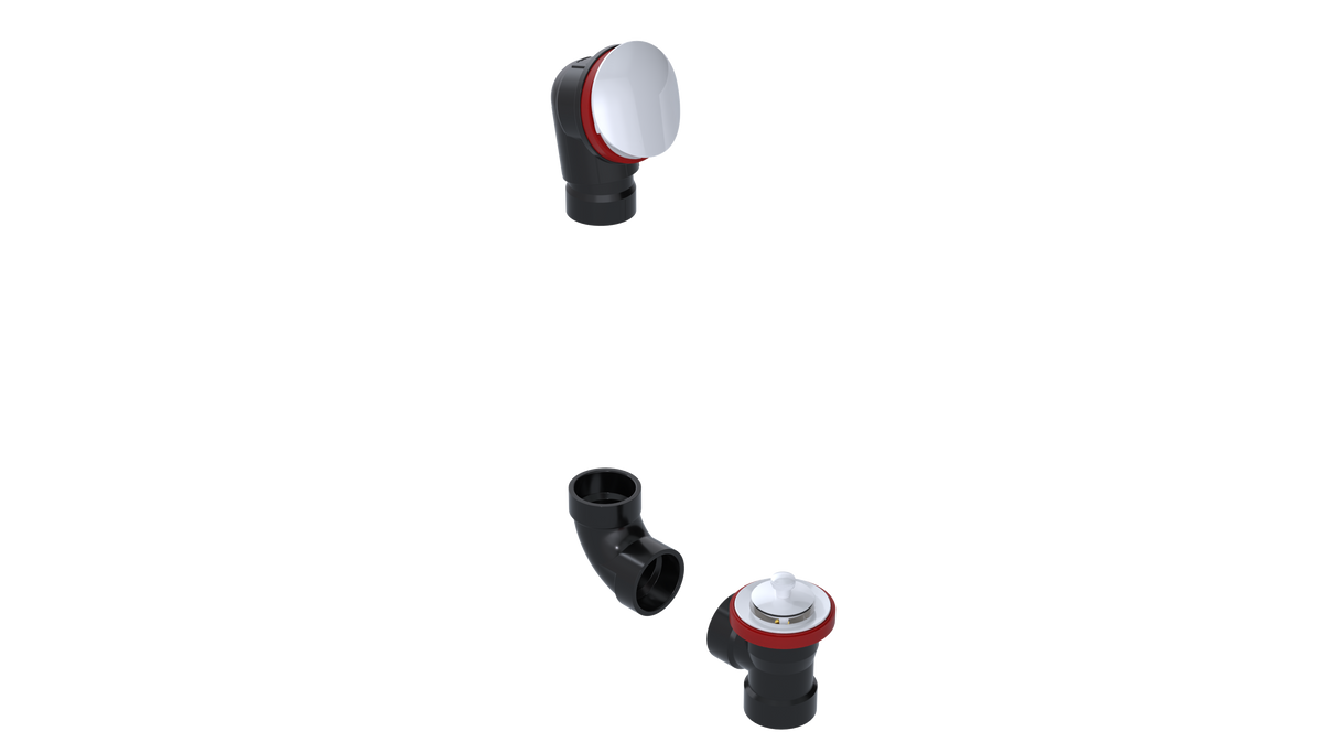 ABS DIRECT DRAIN WASTE & OVERFLOW LIFT & TURN KIT (642DLK)