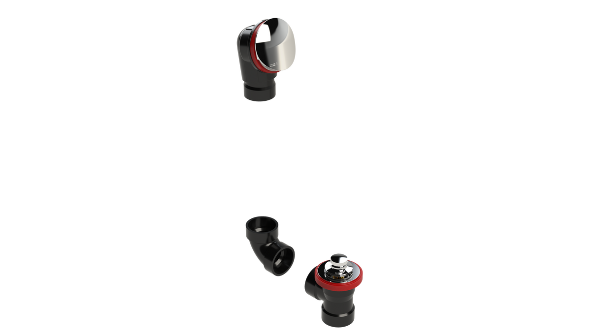 ABS DIRECT DRAIN WASTE & OVERFLOW LIFT & TURN KIT (642DLZK-CP)