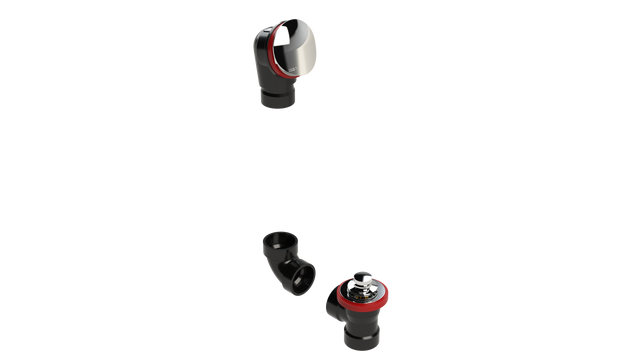 ABS DIRECT DRAIN WASTE & OVERFLOW LIFT & TURN KIT (642DLZK-CP)