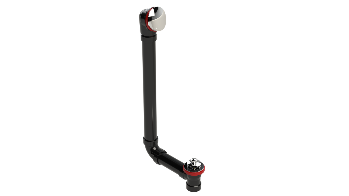 ABS DIRECT DRAIN WASTE & OVERFLOW PUSH-PULL EXTENDED (642DPP-20CP)