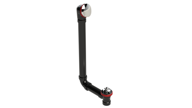 ABS DIRECT DRAIN WASTE & OVERFLOW PUSH-PULL EXTENDED (642DPP-20CP)