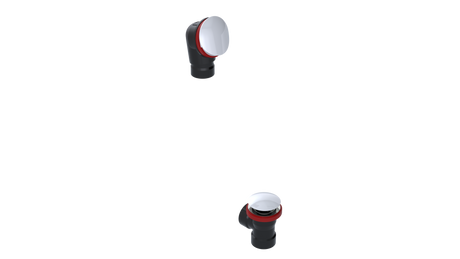 ABS DIRECT DRAIN WASTE & OVERFLOW CLICKER® HALF KIT (642DQHK)