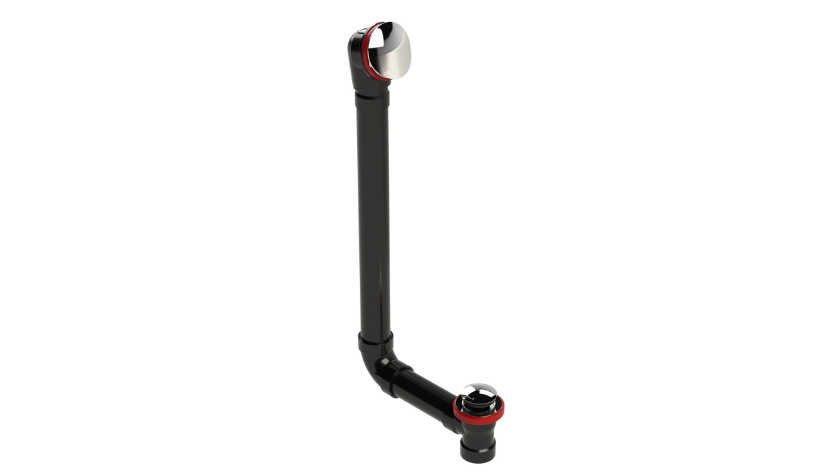 ABS DIRECT DRAIN WASTE & OVERFLOW TIP TOE EXTENDED (642DTIP-20CP)