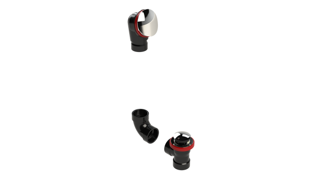 ABS DIRECT DRAIN WASTE & OVERFLOW TIP TOE KIT (642DTIPK-CP)