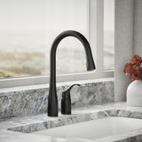 Simplice® Pull-down kitchen sink faucet with three-function sprayhead