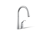Simplice® Pull-down kitchen sink faucet with three-function sprayhead