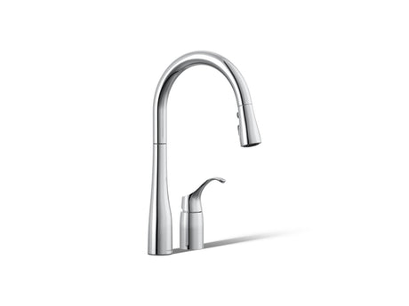 Simplice® Pull-down kitchen sink faucet with three-function sprayhead