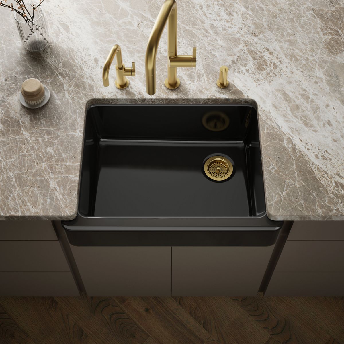 Whitehaven® 29-1/2" undermount single-bowl farmhouse kitchen sink