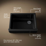 Whitehaven® 29-1/2" undermount single-bowl farmhouse kitchen sink
