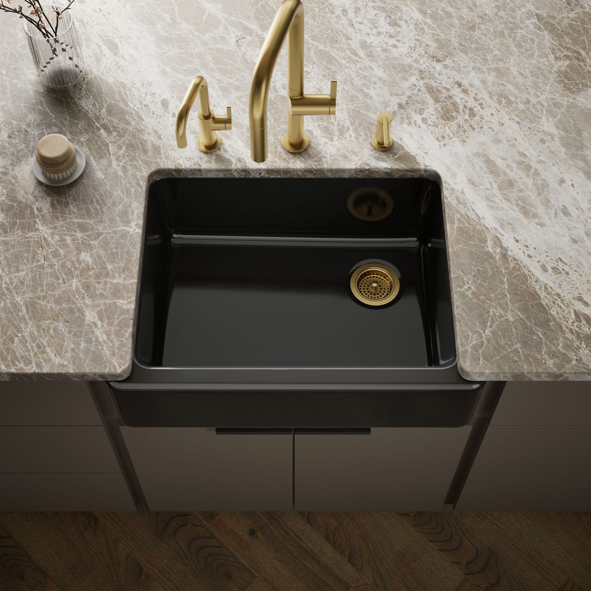 Whitehaven® 29-3/4" undermount single-bowl farmhouse kitchen sink